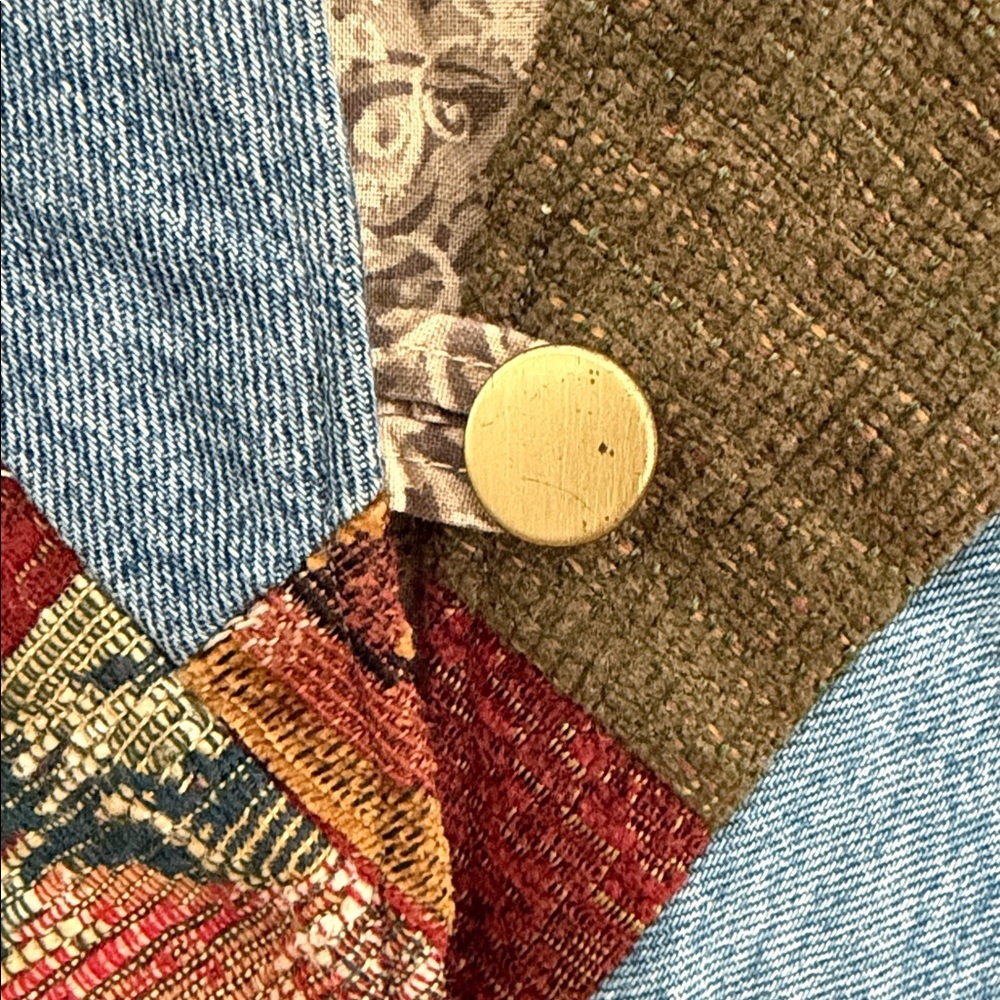 Reversible Patchwork Multicolor Vest - Picture 2 of 8
